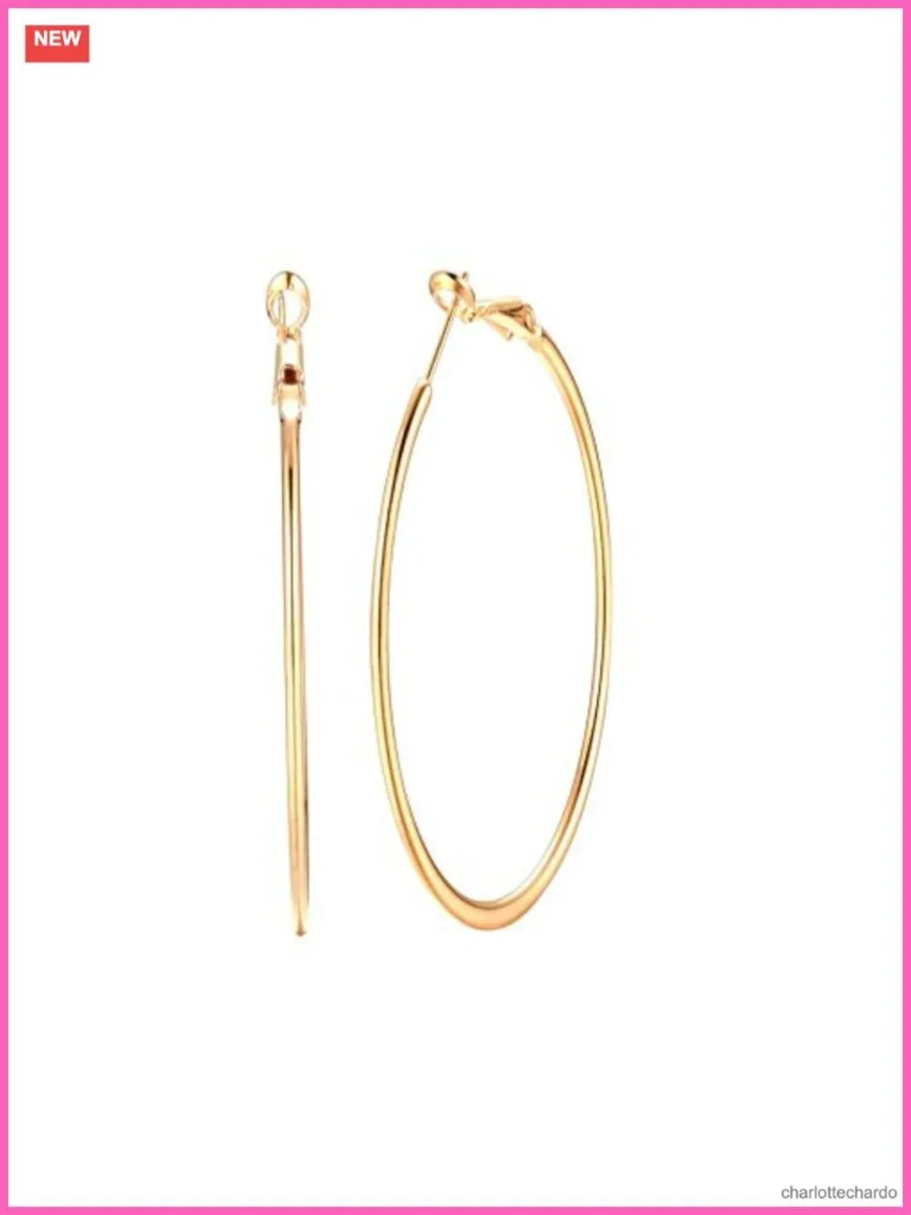 3 Inch Large Extra Big Hoop Earrings for Women Dainty Circle Huggie Hoops 70mm